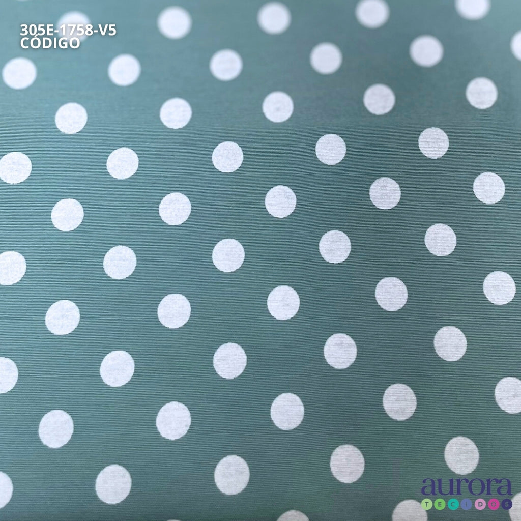 Tricoline Milano | Tecido P/ Artesanato e Costura | Estampa Poá