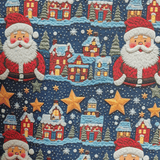 Tricoline Digital 100% Algodão - Coleção Natal - Estrelas