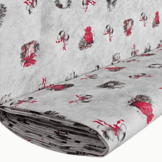 Tricoline Digital 100% Algodão - Coleção Natal - Estampa Encanto Natalino