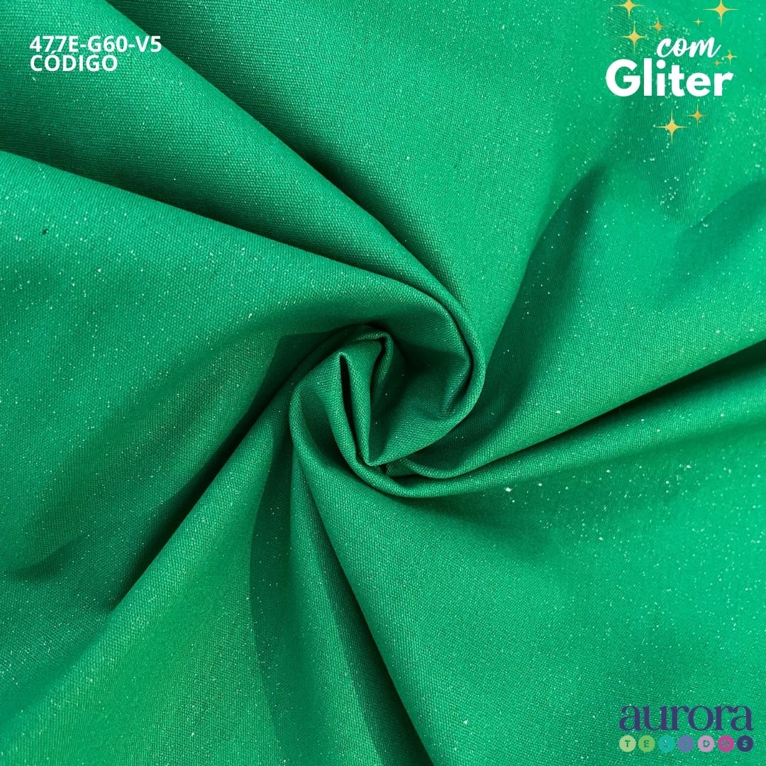 Tricoline Modena 100% Algodão- Liso c/ Gliter Prata