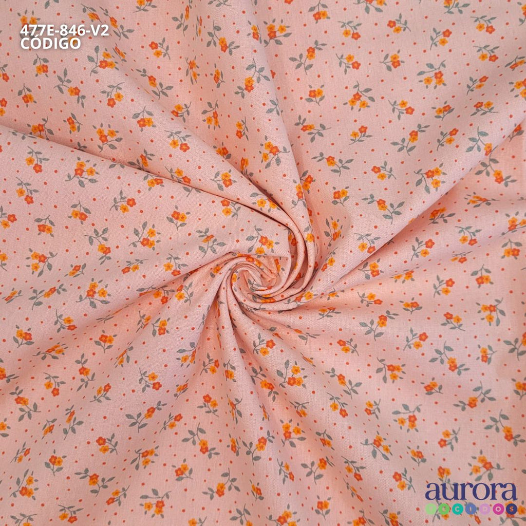 Tricoline Modena 100% Algodão - Florzinha Colorato