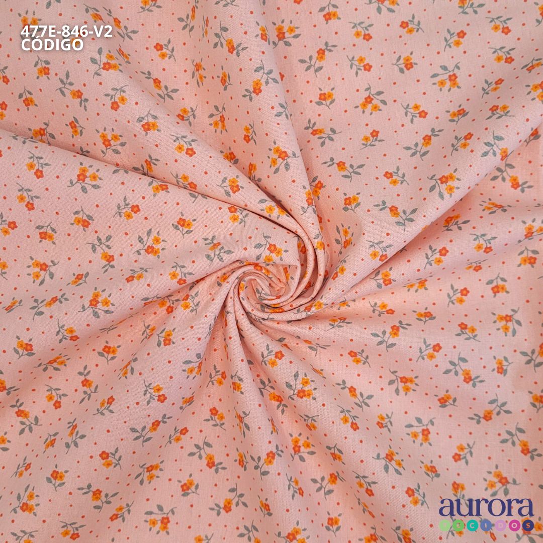 Tricoline Modena 100% Algodão - Florzinha Colorato