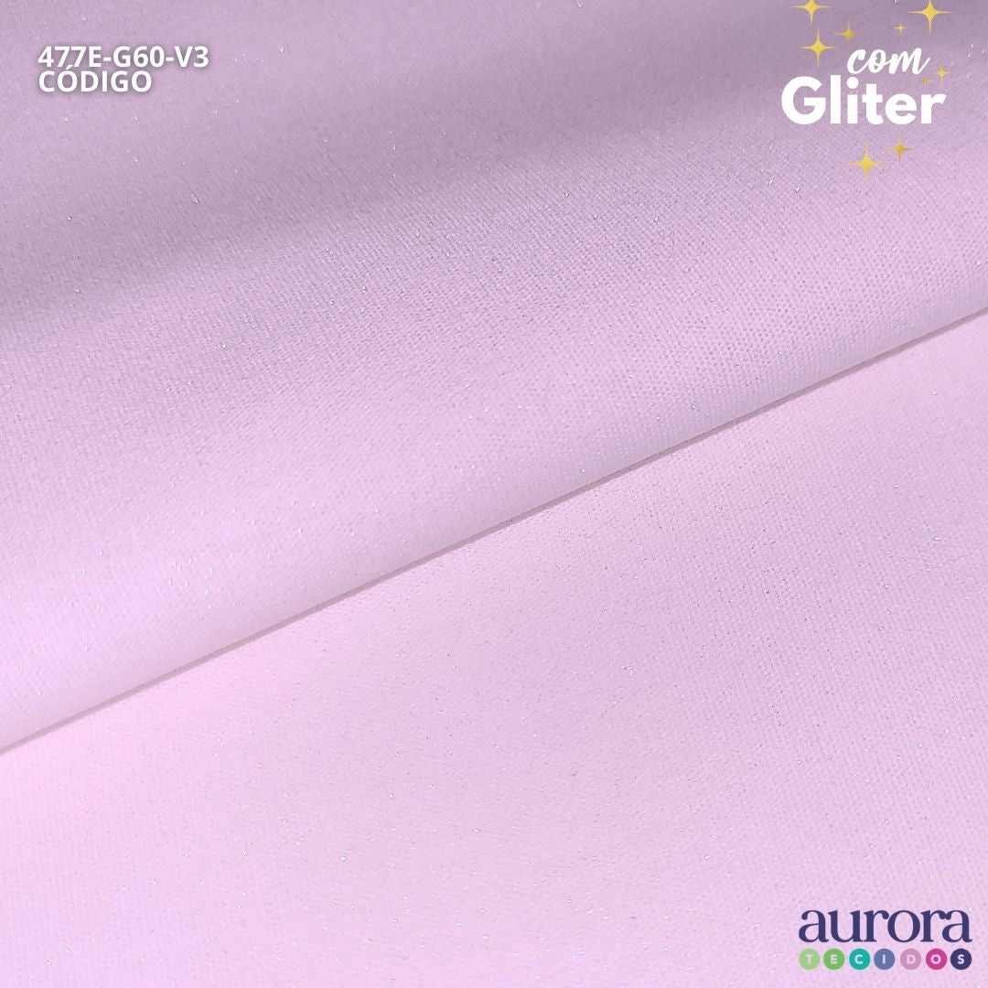 Tricoline Modena 100% Algodão- Liso c/ Gliter Prata