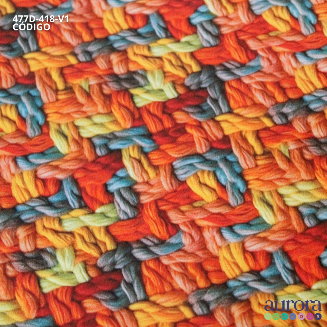 Tricoline Digital 100% Algodão - Coleção 3D - Tricot