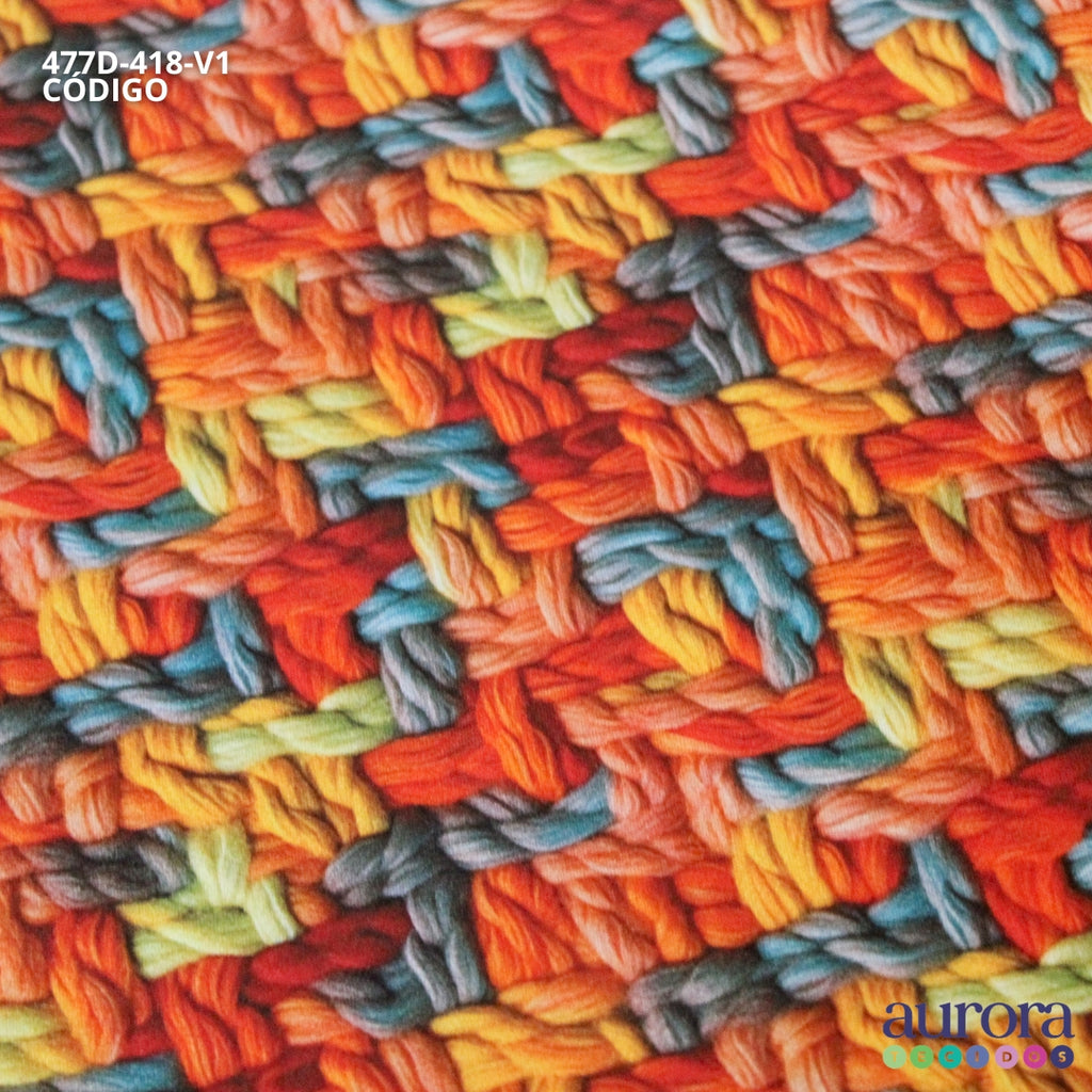 Tricoline Digital 100% Algodão - Coleção 3D - Tricot
