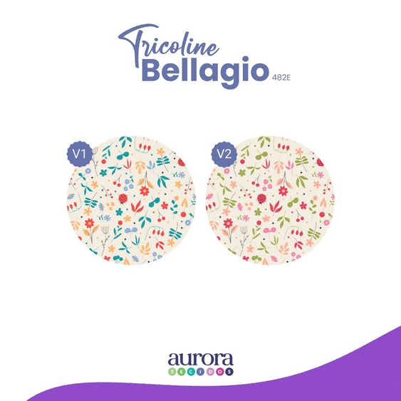 Tricoline Bellagio 170 fios - Joaninha e Flores