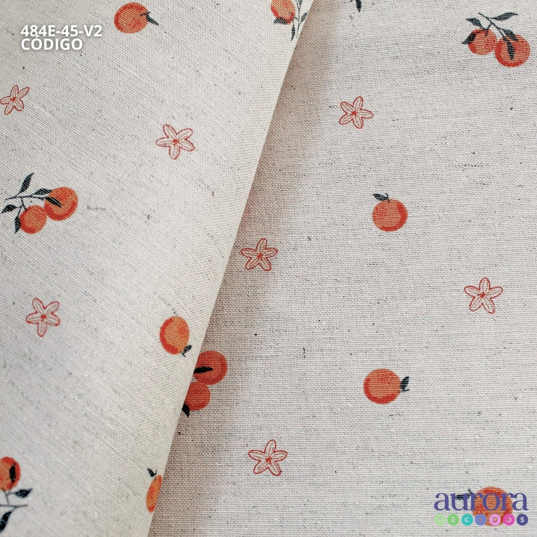 Cotton Linen - Linho com Algodão - Tangerinas II