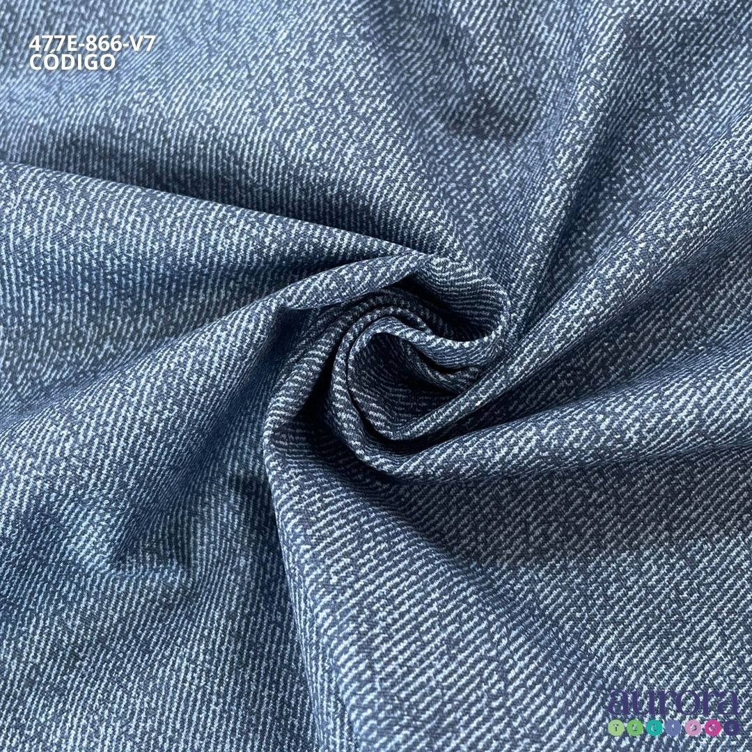 Tricoline Modena 100% Algodão - Jeans