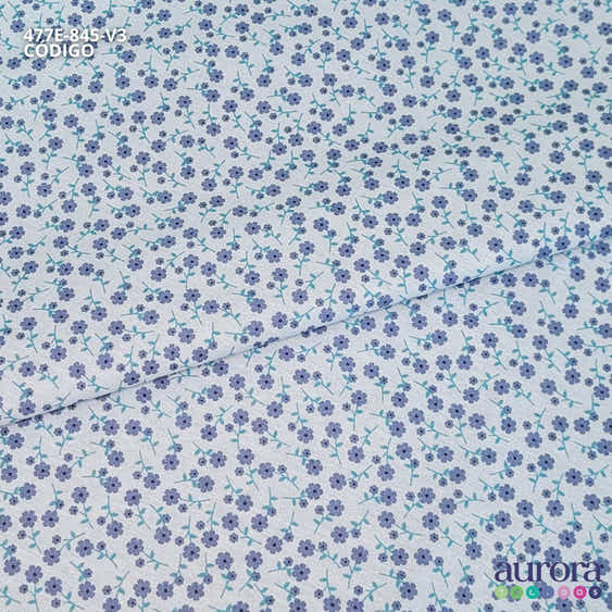 Tricoline Modena 100% Algodão - Mini Floral Colorato