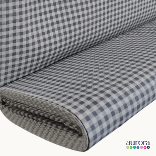 Tecido Linho Misto com Algodão Estampa Xadrez Vichy