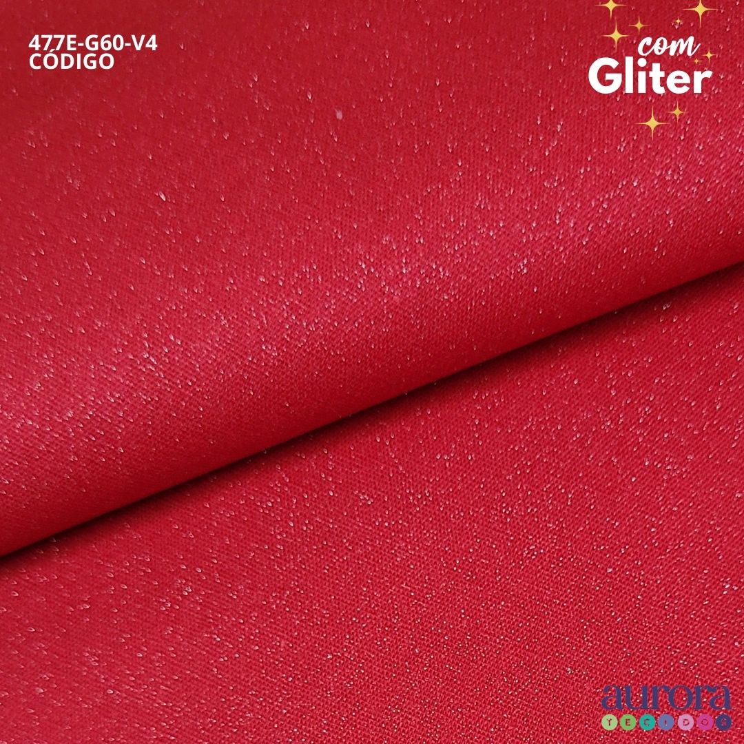 Tricoline Modena 100% Algodão- Liso c/ Gliter Prata