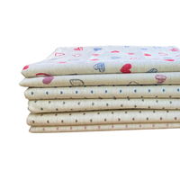 Linho Misto Estampado - Coleção Corações