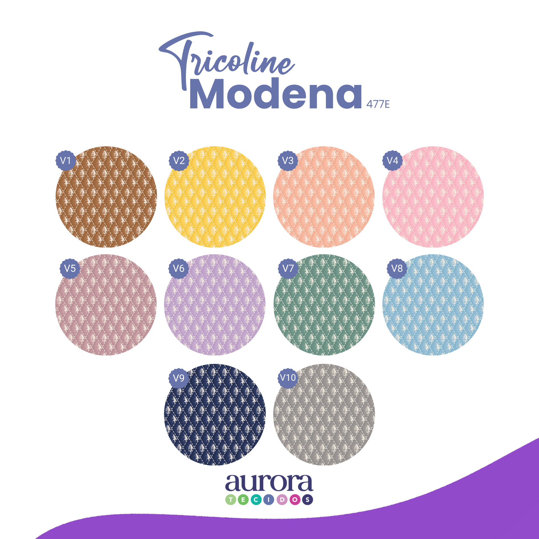 Tricoline Modena 100% Algodão - Escamado