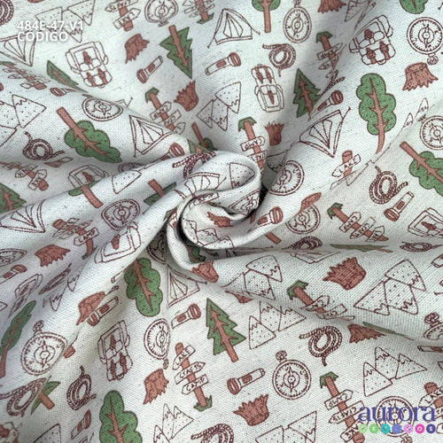 484E - Cotton Linen - Linho com Algodão - Floresta