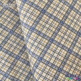 Cotton Linen - Linho com Algodão - Xadrez Diagonal Entardecer
